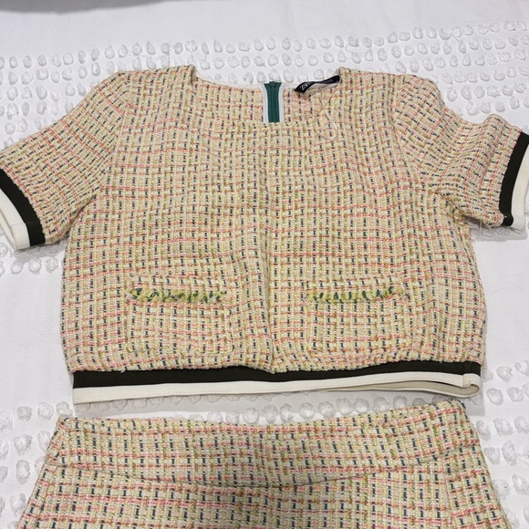 Zara Multicolor Tweed Set - Picture 2 of 10